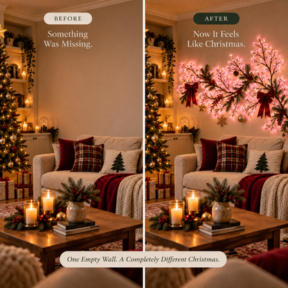 Brambleglow™ - Blossom Christmas Wall Light for Cozy Homes
